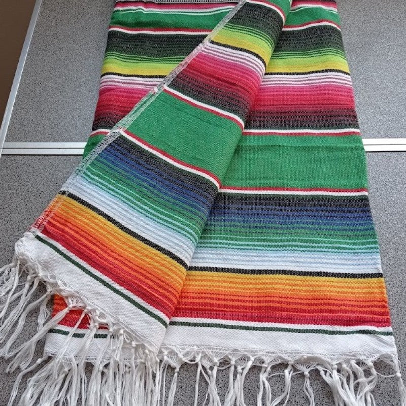 Mexico Filt Flerfärgad Grön 150 x 200 cm – Yankee Car 66